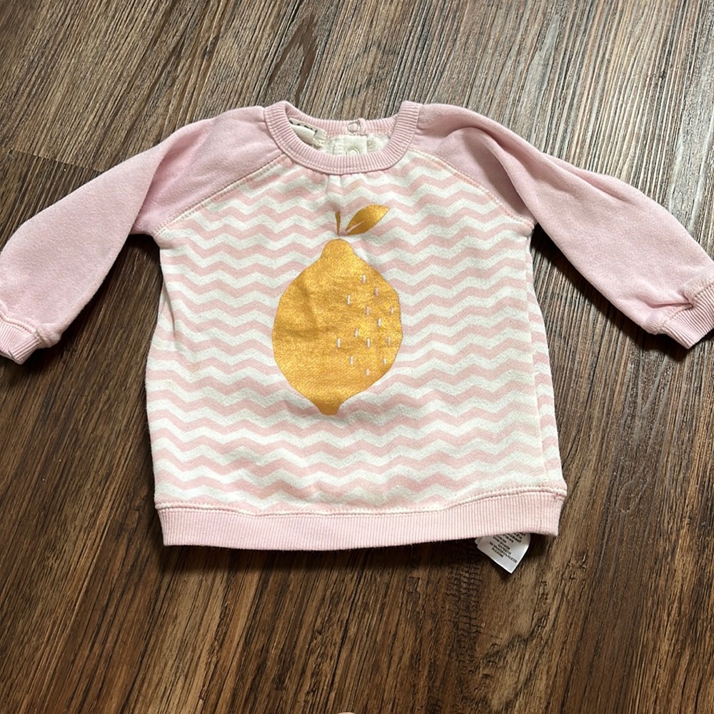 Girls pink sweatshirt cotton on Size 12-18 month